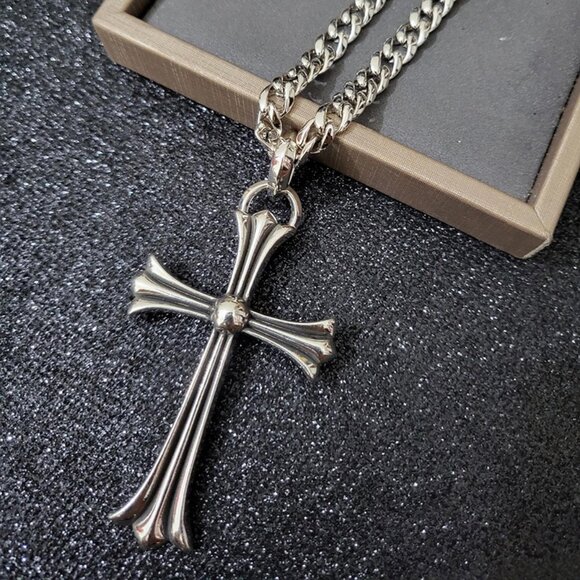 Chrome Hearts Cross Silver Necklace - Picture 3 of 6